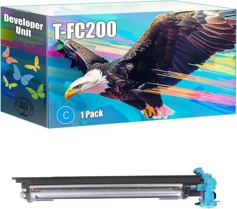 T-FC200 Developer Unit Compatible for Toshiba E Studio 2000AC 2500AC Printers, High Yield 80000 Pages, Bright Colors Clear Printing (2 Pack Black) in Kuwait