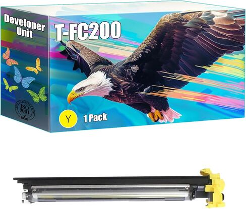 T-FC200 Developer Unit Compatible for Toshiba E Studio 2000AC 2500AC Printers, High Yield 80000 Pages, Bright Colors Clear Printing (2 Pack Black) in Kuwait
