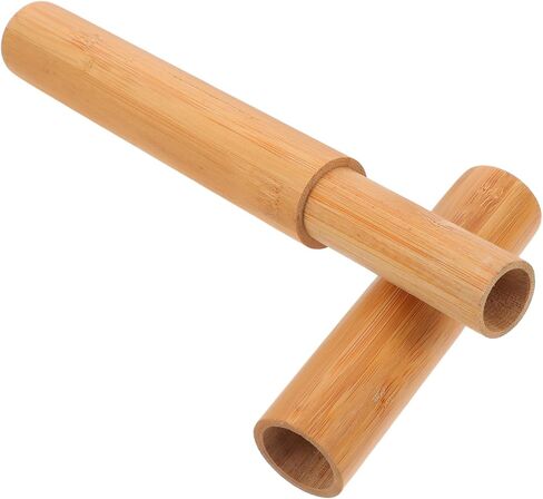 أنبوب تخزين مستند Stobok Bamboo: حاملة ملصقات ماءة ماء أسطواني ، أنبوب بريدي بريدي للرسومات الفنية in Saudi Arabia