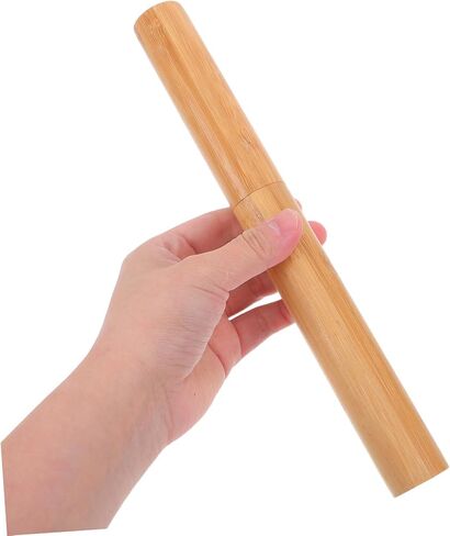 أنبوب تخزين مستند Stobok Bamboo: حاملة ملصقات ماءة ماء أسطواني ، أنبوب بريدي بريدي للرسومات الفنية in Saudi Arabia