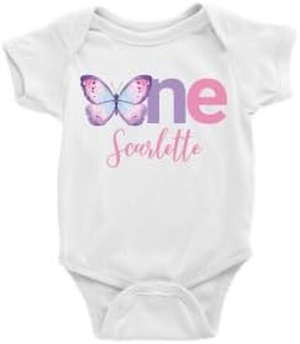 الفراشة الأولى قميص عيد ميلاد أو bodysuit طفلة عيد ميلاد أول زبدة ذبابة ذبابة توب رضيع الفتيات حفلة واحدة سنة واحدة in Saudi Arabia