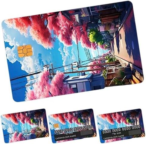 4-piece set of credit card stickers and card cases, personalized anti-scratch and anti-slip for bank cards (xyk - 052) in Saudi Arabia