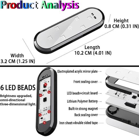 7 Color Car Interior Light,Car Interior Lighting,Led Interior Car Light,Car Light Touch Type,Car Lights Inside Your Car,Car Interior Reading Light,Interior Car Lights USB,Car Light Decor (2 PCS) in Kuwait