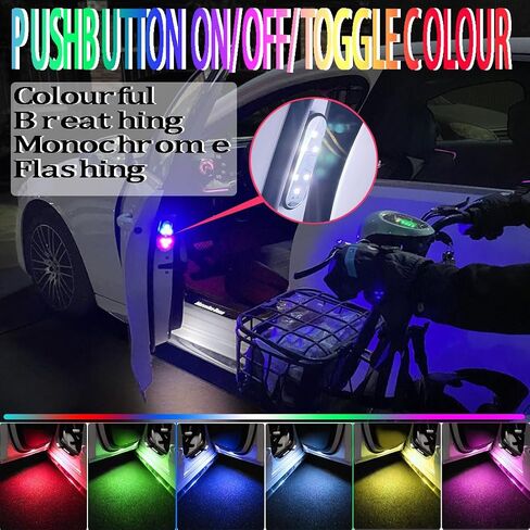 7 Color Car Interior Light,Car Interior Lighting,Led Interior Car Light,Car Light Touch Type,Car Lights Inside Your Car,Car Interior Reading Light,Interior Car Lights USB,Car Light Decor (2 PCS) in Kuwait