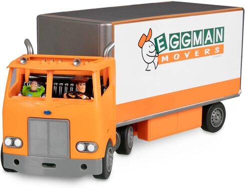مجموعة لعبة Disney Store Story Story Story Moving Truck Play - Truck Movers Truck with Trailer و Andy's Room و Woody و Buzz Lightyear و REX و RC و Hamm Plus Associory in Kuwait