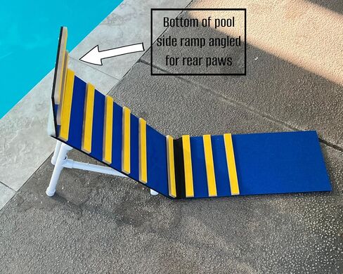 KHTS6310® Small Dog Pool Fun & Safety Ramp - The Original Made in USA in Saudi Arabia