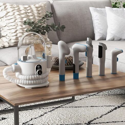 Pet Grooming act kit 16 مستويات الشفط الكلب الكلب القابل للتعديل مع 2 لتر من كوب غبار الشعر للحيوانات الأليفة لترهيت فرشاة الشعر ، in Kuwait