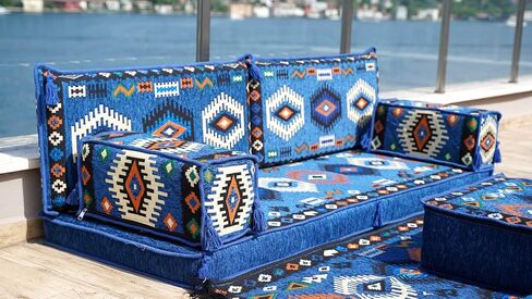 Arabic Floor Cushions, Modular Sofa, Ottoman Couch, Moroccan Floor Sofa, Arabic Jalsa, Sectional Sofa, Bench Cushions (4'' Thickness Sofa, Sofa Full Set, Burgundy) in Saudi Arabia