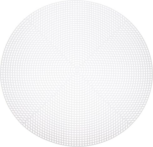 meccanixity 4pcs 15 "ورقة قماشية البلاستيك 5 صفيحة COUNT Round Feedlepoint فارغة لتطريز Crochet acryly chrylic صياغة ، أبيض in Saudi Arabia
