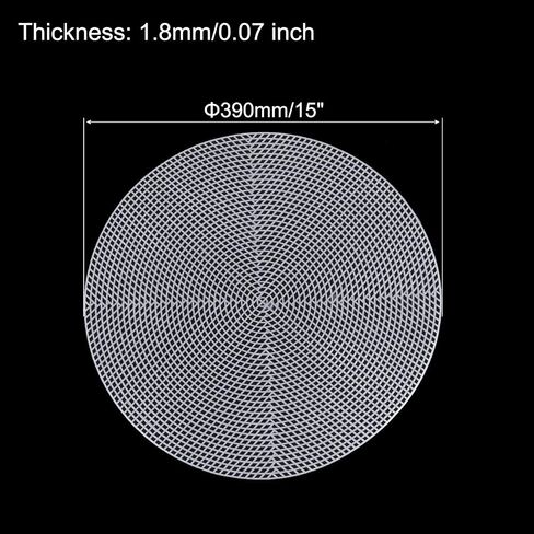 meccanixity 4pcs 15 "ورقة قماشية البلاستيك 5 صفيحة COUNT Round Feedlepoint فارغة لتطريز Crochet acryly chrylic صياغة ، أبيض in Saudi Arabia