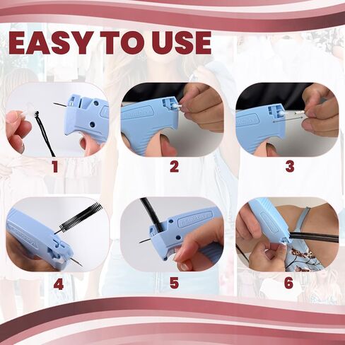 Stitchfy Stitch Gun Kit – 11 Piece for Clothes Tool Kit with 2500 Fasteners (1000 B 1000 W 500 Clear), Cutter, 6 Needles & Micro Tag Gun for All Fabric Types, DIY Sewing, Patching, and Fashion Design in Saudi Arabia