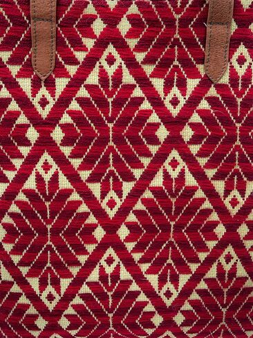 Tote Bag "Valentina", made by Jühue Artesanal, handmade bag made in Mexico, Pink tote bag, hand embroidery, unique piece, embroidered tote bag, Mexican embroidery, Made in Mexico in Saudi Arabia