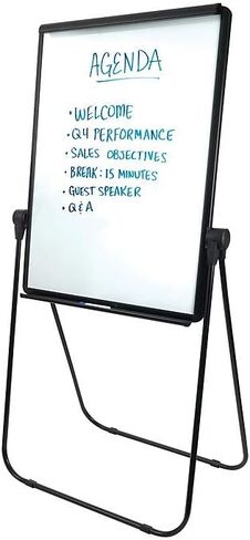 Staples Whiteboard/Flip Chart Easel ، إطار أسود in Saudi Arabia