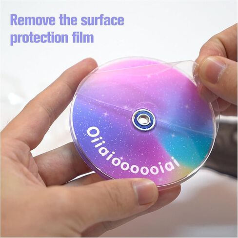 Oiiai Spinning Cat Ornament, Clear Acrylic Ornament, Animal Statue Ornament, Stress Reducer, Desk Ornament, Oiiai Cat Birthday Party Gift Decoration in Kuwait