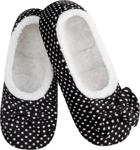 Snoozies Black Dot Modern Ballerina Size in Saudi Arabia