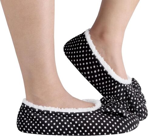 Snoozies Black Dot Modern Ballerina Size in Saudi Arabia