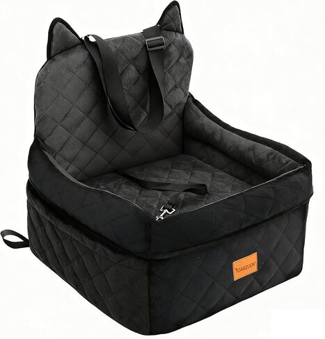 مقعد سيارة للكلاب للكلاب الصغيرة/المتوسطة التي تصل إلى 35 رطلاً ، وسادة مرتفعة تناسب المقعد الأمامي/الخلفي ، وسلامة السفر لكل سرير سيارة مع غطاء قابل للإزالة قابل للغسل ، وتخزين 2 جيوب البرتقالية الأسود in Kuwait