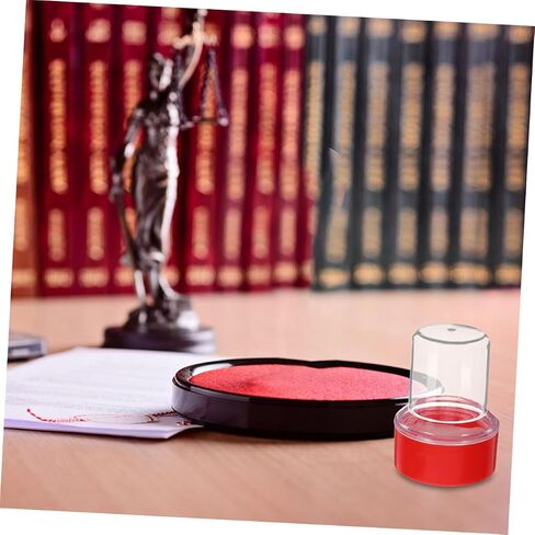 5pcs أنيقة حامل طوابع الحامل منظم تخزين الختم البلاستيكي للمستلزمات المكتبية تخزن بكفاءة الطوابع ومنصات الحبر للإدارات المالية ومنظمة المكاتب in Kuwait