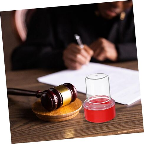 5pcs أنيقة حامل طوابع الحامل منظم تخزين الختم البلاستيكي للمستلزمات المكتبية تخزن بكفاءة الطوابع ومنصات الحبر للإدارات المالية ومنظمة المكاتب in Kuwait