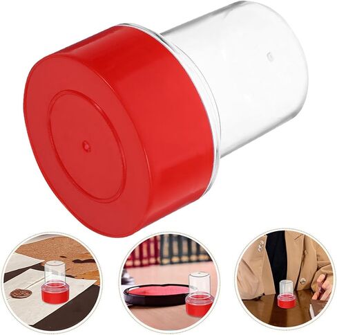 5pcs أنيقة حامل طوابع الحامل منظم تخزين الختم البلاستيكي للمستلزمات المكتبية تخزن بكفاءة الطوابع ومنصات الحبر للإدارات المالية ومنظمة المكاتب in Kuwait