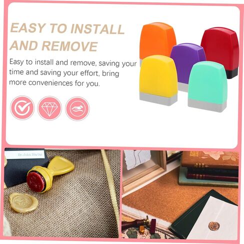 5pcs DIY Seal Material Kit Blank Stamp Cases Thick Photosensitive Pad for Crafting Stamps and Seals in Saudi Arabia