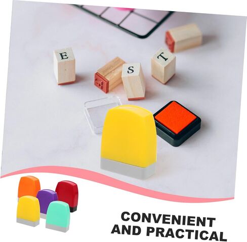 5pcs DIY Seal Material Kit Blank Stamp Cases Thick Photosensitive Pad for Crafting Stamps and Seals in Saudi Arabia