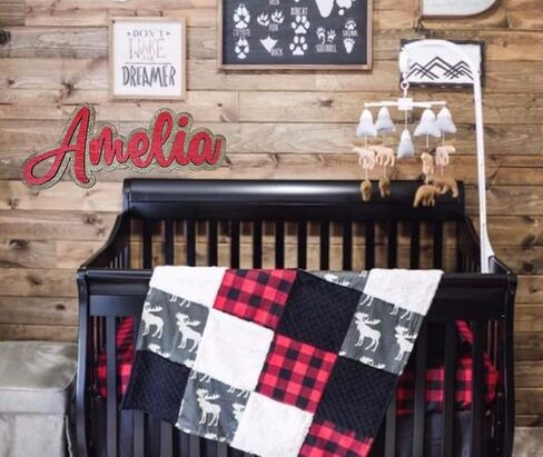 Name signs for boho Nursery decor Custom wood sign Personalized baby name sign Wooden nursery signs for Baby room wall art Gender neutral (30inch) in Saudi Arabia