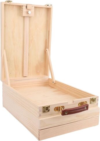 Diyeeni Art Pochade Box, Large Capacity Wooden Easel Box for 24 Inch Canvas for Sketching in Saudi Arabia