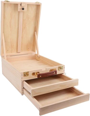 Diyeeni Art Pochade Box, Large Capacity Wooden Easel Box for 24 Inch Canvas for Sketching in Saudi Arabia