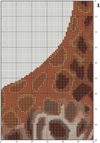 Cross Stitch Patterns PDF مضحك ، وحيوانات لطيفة ، تصميم غرزة الصليب المتقاطع للمبتدئين ، من السهل العد الحديثة العد البسيط DMC Cross Chart ، لا يتم تضمين المواد! in Saudi Arabia
