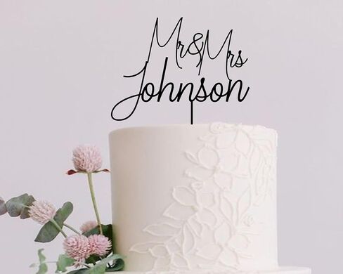 Wedding Cake Toppers, Wedding Cake Toppers Bride and Groom, Custom Cake Topper, Customize Your Own Anniversary Mr and Mrs Cake Topper in Saudi Arabia