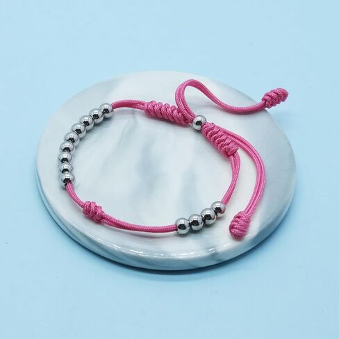Sport Bead Ranger Bracelet, 13 Beads Score Tracker for Golf, Swimming, Baseball, Pickleball, Jogging, Adjustable Stroke Counter, Stainless Steel Beads Unisex Gift (Pink) in Saudi Arabia