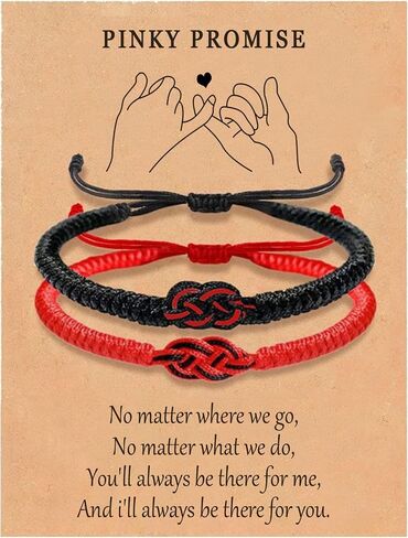 Red String of Fate Bracelets,Adjustable Protection Couples Bracelets, Handmade Red Bracelets for Women as Boyfriend Girlfriend Friendship Jewelry (Red String of Fate) in Saudi Arabia