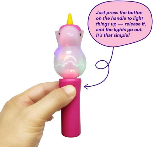 Cool Things Mini Light Up Spinner Toy Wand للأطفال - أضواء وألوان الغزل - هدية ممتعة ولعب الصيف والترفيه الحفلات وغرف التوحد الحسية وجوائز الفصول الدراسية (3 أصدقاء في Safari) in Kuwait