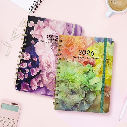2026 Planner, Academic Monthly And Weekly Calender Planner, Jan. 2026 – Dec. 2026, A5 (6.3" X 8.5") Planner With Sturdy Cover, Twin-Wire Binding, Planners With Monthly Tabs For Teacher & Student (A) in Kuwait