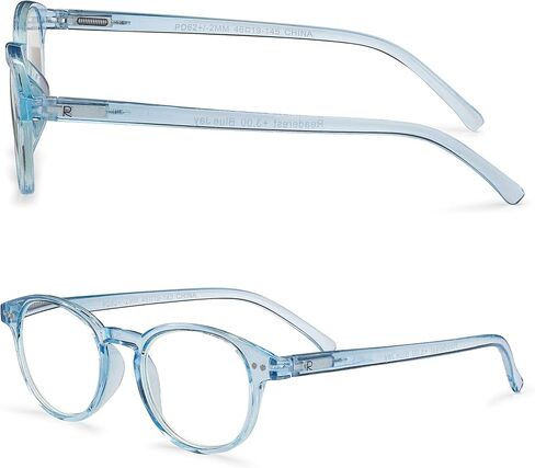 Readerest Round Blue Light Blocking Reading Glasses (Tortoise, 3.75 Magnification) - Anti Glare, Anti Eyestrain, UV Protection - Fashionable for Men and Women in Kuwait