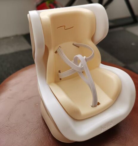 Doll Car Seat Compatible with Bubudoll, Small Seat for 10-17cm Blind Box Toys, Including Air Vent Clip, Desktop Stand, Adjustable Safety Strap, Airflow-Friendly Design, Ideal Car Decor Gifts(Pink) in Kuwait