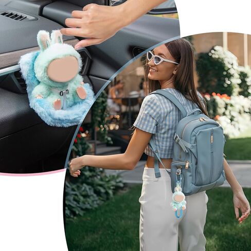 Doll Car Sent متوافق مع Bubudoll ، مقعد صغير لألعاب الصندوق العمياء من 10 إلى 17 سم ، بما في ذلك مقطع تنفيس الهواء ، وقصة سطح المكتب ، وحزام أمان قابل للتعديل ، وتصميم صديق للتدفق ، وهدايا ديكور السيارات المثالية (الوردي) in Kuwait