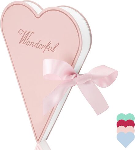 Navkejon Heart Shaped Cover Journal, PU Leather Lined Little Diary Love Aesthetic Hardcover Cute Notebook With Bow Ribbon in Kuwait