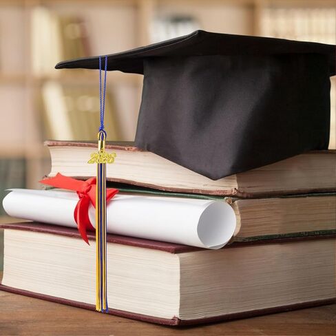 2025 Tassel Graduation ، Tassel Tassel Black ، 2025 Capuations Cap Tassels ، 2025 شرابات مع سحر ذهبي 2025 سنة لإكسسوارات غطاء التخرج لمراسم القبعات العليا in Kuwait
