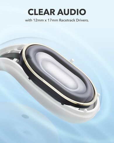Soundcore C30i, Open-Ear Earbuds, Clip-On Headphones, Lightweight Comfort, Stable Fit, Firm-Shell Design, Attachable Ear Grips, Big Drivers for Clear Audio, 30H Play, IPX4 Water-Resistant(Renewed) in Saudi Arabia