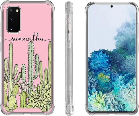 CAST CLASE CLASE CATURING LANDRITE CACTUS لـ Galaxy A71 A70 A71 5G A11 A20 A01 اسم مخصص الاسم المخصص لأحرف الأماكن الواقية من الصدمات u92 in Kuwait