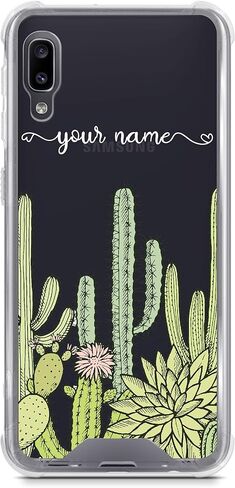 CAST CLASE CLASE CATURING LANDRITE CACTUS لـ Galaxy A71 A70 A71 5G A11 A20 A01 اسم مخصص الاسم المخصص لأحرف الأماكن الواقية من الصدمات u92 in Kuwait