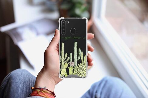 CAST CLASE CLASE CATURING LANDRITE CACTUS لـ Galaxy A71 A70 A71 5G A11 A20 A01 اسم مخصص الاسم المخصص لأحرف الأماكن الواقية من الصدمات u92 in Kuwait