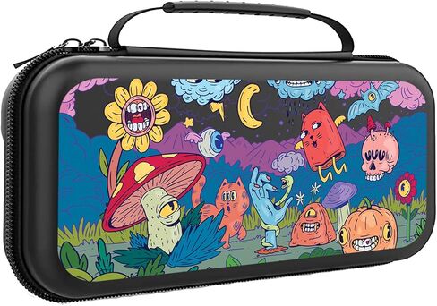 Cool Creepy Creatures Case For Nintendo Switch Funny Psychedelic Switch OLED Console Games Protective Travel Case for Girls Kids in Saudi Arabia