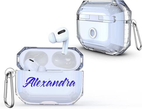 حالة مع Carabiner for AirPods 2 Pro مع سلسلة مفاتيح الواقية المخصصة اسم الجدران الرائعة in Saudi Arabia