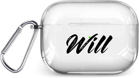 حالة مع Carabiner for AirPods 2 Pro مع سلسلة مفاتيح الواقية المخصصة اسم الجدران الرائعة in Saudi Arabia