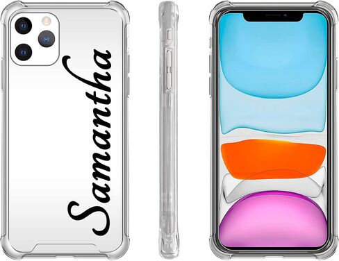 حالة مخصصة لـ iPhone 14 Plus 13 Pro Max 12 Pro 12 Mini 11 Case Case Lays Name Custom Minists Monogrammed Srockproof Cover U06 in Saudi Arabia