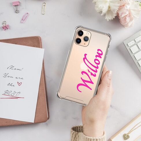 حالة مخصصة لـ iPhone 13 Pro 11 Pro Max Case 14 Pro Max XS Max SE Case Lraking اسم واضحة الاسم الأوليات الأولي in Saudi Arabia