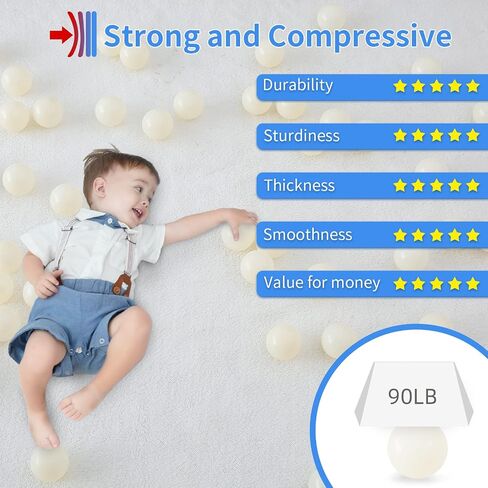 STARBOLO Ball Pit Balls - 2.75inches - Crush Proof Plastic Children's Toy Balls Macaron Ocean Balls for Birthday Party Games Pool 50 100 200 Pcs for Ballpit in Kuwait